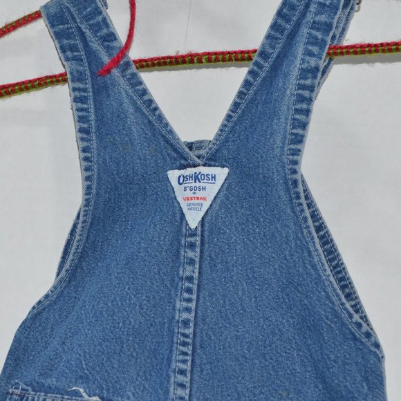 Vintage Oshkosh B'Gosh Denim Vestbak Overalls The Genuine Article with Zipper - Picture 2 of 5